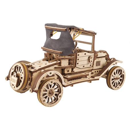Voiture rétro UGR-T en bois à construire – maquette mécanique 3D avec moteur à ressort Brown 5 - vertbaudet enfant 