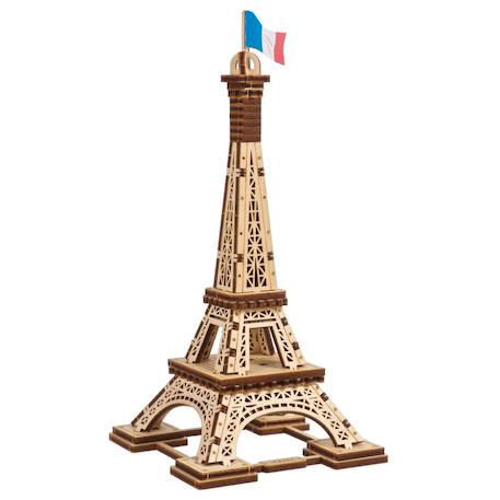 Maquette en bois à construire, puzzle 3D de la Tour Eiffel Brown 2 - vertbaudet enfant 