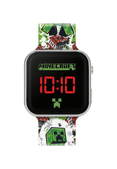 Montre LED Minecraft pour enfants Vert 1 - vertbaudet enfant 