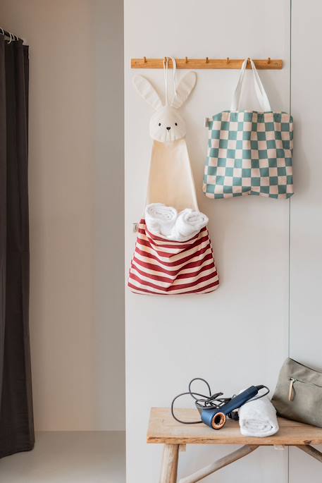 Rangement mural & sac - dino Vert & couleur naturelle 3 - vertbaudet enfant 