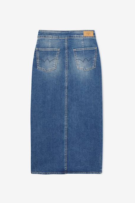 Jupe droite en jeans rapha Blue 2 - vertbaudet enfant 