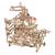 Parcours à billes avec gradins en bois à construire – maquette mécanique 3D modulable et ludique Brown 4 - vertbaudet enfant 