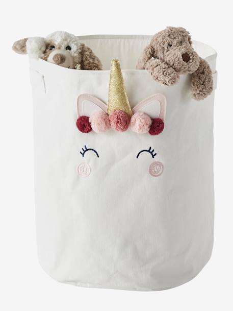 Panier de rangement XL Licorne ivoire 2 - vertbaudet enfant 