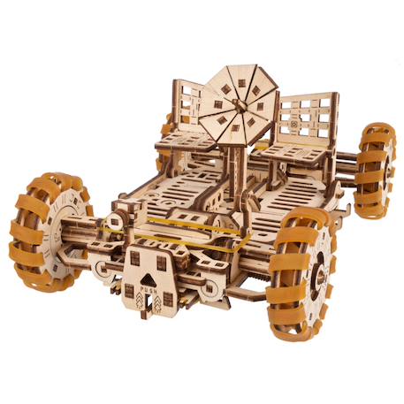 Rover lunaire de la NASA en bois à construire – maquette mécanique 3D inspirée du buggy spatial Apollo Brown 4 - vertbaudet enfant 
