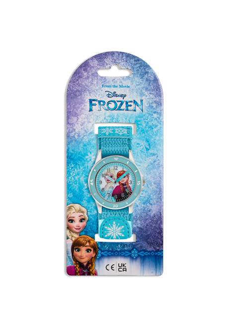 Montre d’apprentissage de l’heure La Reine des Neiges pour enfants Turquoise 3 - vertbaudet enfant 