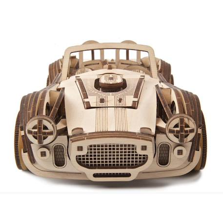 Voiture de course Drift Cobra en bois à construire – maquette mécanique 3D inspirée des muscle cars américaines Brown 4 - vertbaudet enfant 