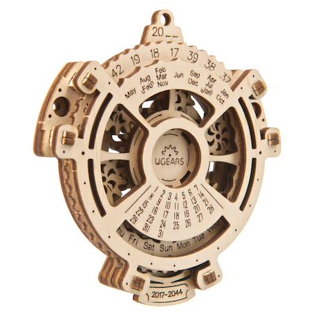 Méca-calendrier – Puzzle 3D mécanique en bois à construire, calendrier perpétuel steampunk 2017–2044 Brown 1 - vertbaudet enfant 
