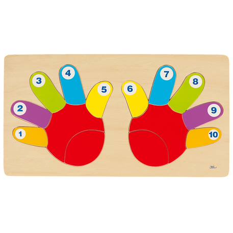 Puzzle les doigts de la main 14 pièces Multicolore 2 - vertbaudet enfant 