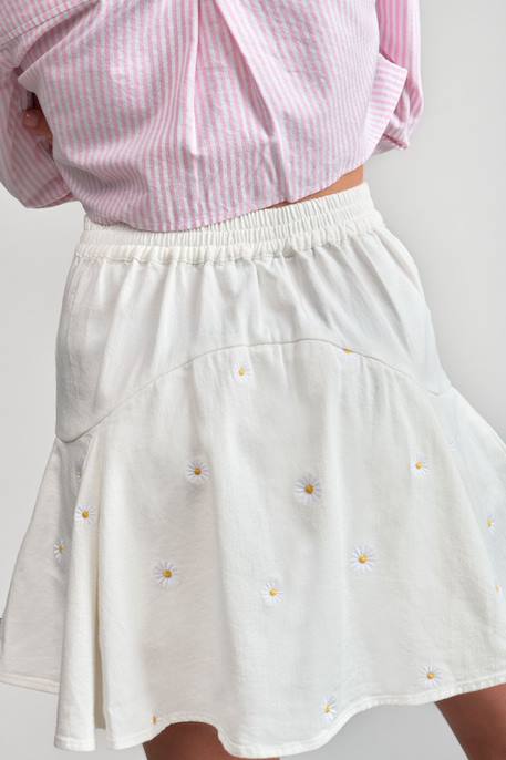 Jupe evasée, patineuse shelagi Light milk 6 - vertbaudet enfant 