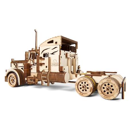 Camion Heavy Boy VM-03 – Maquette mécanique en bois avec remorque à assembler Brown 5 - vertbaudet enfant 