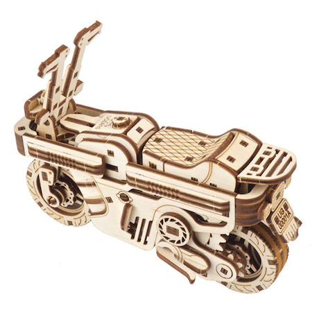 Scooter pliant Moto Compact – Maquette en bois mécanique à construire Brown 5 - vertbaudet enfant 