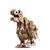 Tyrannosaure rex en bois à construire – maquette mécanique 3D marchante avec ressort en métal Brown 5 - vertbaudet enfant 