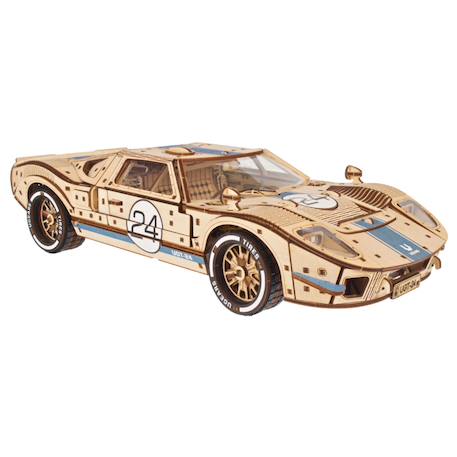 UGT-24 Voiture d’Endurance – Maquette de voiture de course en bois à construire, puzzle 3D mécanique à moteur V8 Brown 1 - vertbaudet enfant 