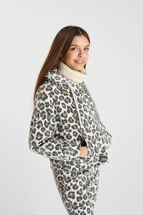 Sweat-shirt capuche pamelagi Leopard 3 - vertbaudet enfant 