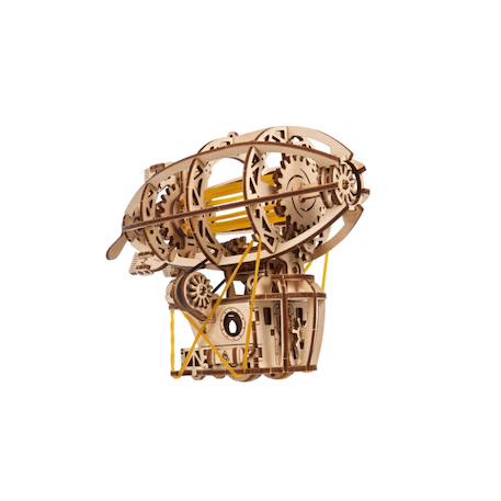 Dirigeable Steampunk – Maquette en bois à assembler pour jeunes aventuriers Brown 2 - vertbaudet enfant 