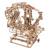 Circuit à billes avec palan à chaîne – Maquette mécanique en bois à construire, puzzle 3D avec ascenseur et pistes modulables Brown 2 - vertbaudet enfant 
