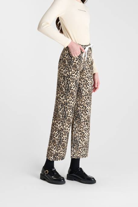 Pantalon droite en jeans arasgi Leopard 3 - vertbaudet enfant 