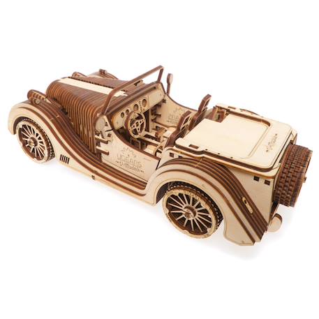 Maquette mécanique en bois à construire avec moteur V8 et transmission 3 vitesses Brown 4 - vertbaudet enfant 