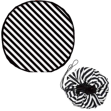Tapis de jeu & sac à jouets-stripes black Natural & black 1 - vertbaudet enfant 