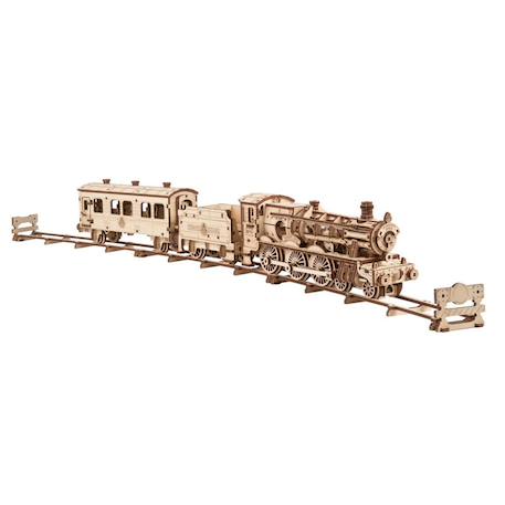 Poudlard Express – Maquette en bois Harry Potter à construire, train mécanique 3D Brown 1 - vertbaudet enfant 