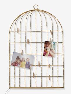 Linge de maison et décoration-Décoration-Pêle-mêle lumineux Cage à oiseaux