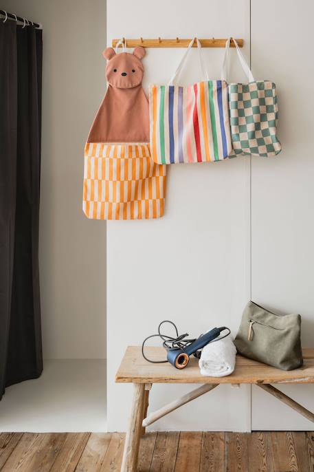 Rangement mural & sac-ours Brun, jaune et naturel 2 - vertbaudet enfant 