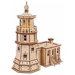 Phare de Split Rock – Maquette en bois lumineuse à construire, veilleuse inspirée du lac Supérieur  - vertbaudet enfant