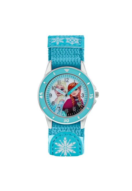 Montre d’apprentissage de l’heure La Reine des Neiges pour enfants Turquoise 1 - vertbaudet enfant 