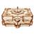Boîte antique en bois à construire – coffret mécanique 3D avec compartiments secrets et verrouillage Brown 1 - vertbaudet enfant 