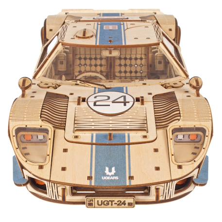 UGT-24 Voiture d’Endurance – Maquette de voiture de course en bois à construire, puzzle 3D mécanique à moteur V8 Brown 3 - vertbaudet enfant 