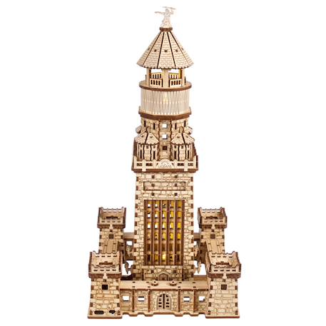 Phare d’Alexandrie – Maquette en bois lumineuse à construire, veilleuse décorative Brown 4 - vertbaudet enfant 