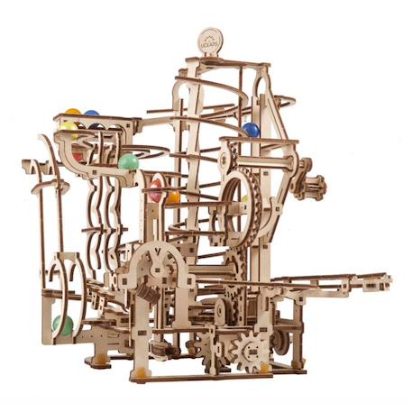Palan à spirale pour piste de billes – Maquette en bois mécanique à construire Brown 4 - vertbaudet enfant 