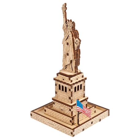 Statue de la Liberté – Maquette en bois à construire, puzzle 3D emblématique de New York Brown 4 - vertbaudet enfant 