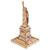 Statue de la Liberté – Maquette en bois à construire, puzzle 3D emblématique de New York Brown 4 - vertbaudet enfant 