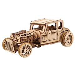 Hot Rod souris furieuse en bois à construire – maquette mécanique 3D à double moteur  - vertbaudet enfant