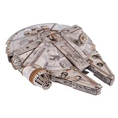 Jouet-Jeux éducatifs-Puzzles-Faucon Millenium – Maquette Star Wars à construire, vaisseau spatial lumineux et détaillé