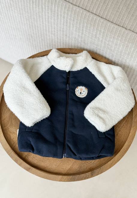 Veste enfant intérieur polaire charly Bleu 1 - vertbaudet enfant 