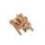 Sous-marin steampunk – Maquette mécanique en bois à construire, modèle 3D motorisé à hélices mobiles Brown 1 - vertbaudet enfant 