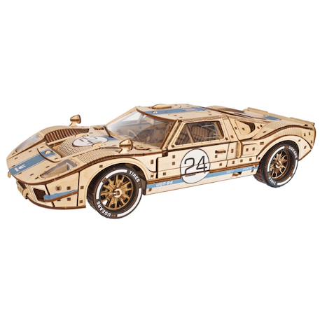 UGT-24 Voiture d’Endurance – Maquette de voiture de course en bois à construire, puzzle 3D mécanique à moteur V8 Brown 5 - vertbaudet enfant 