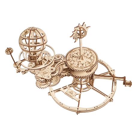 Tellurion mécanique – Maquette en bois à construire, représentation du Soleil, de la Terre et de la Lune Brown 2 - vertbaudet enfant 