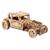 Hot Rod souris furieuse en bois à construire – maquette mécanique 3D à double moteur Brown 4 - vertbaudet enfant 