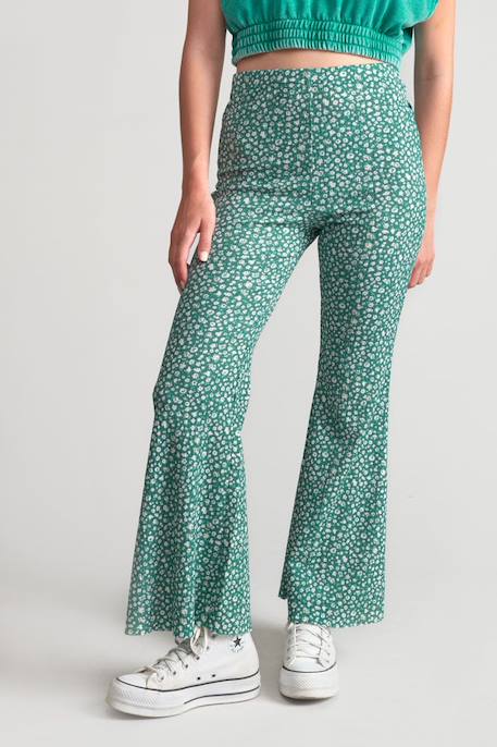 Pantalon bootcut jayagi Eucalyptus 1 - vertbaudet enfant 