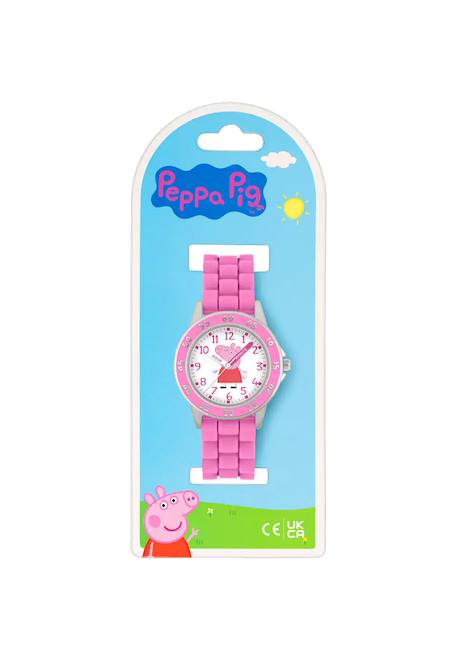 Montre d’apprentissage de l’heure Peppa Pig pour enfants Rose 3 - vertbaudet enfant 
