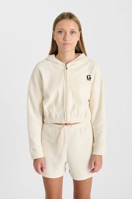 Sweat-shirt capuche mirategi Milk 1 - vertbaudet enfant 