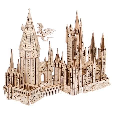 Château de Poudlard – Maquette en bois Harry Potter à construire, puzzle 3D magique Brown 5 - vertbaudet enfant 