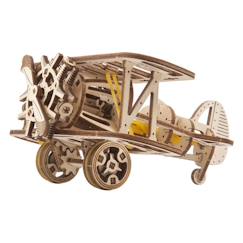 Mini Biplan – Maquette mécanique en bois à construire, puzzle 3D à moteur élastique  - vertbaudet enfant