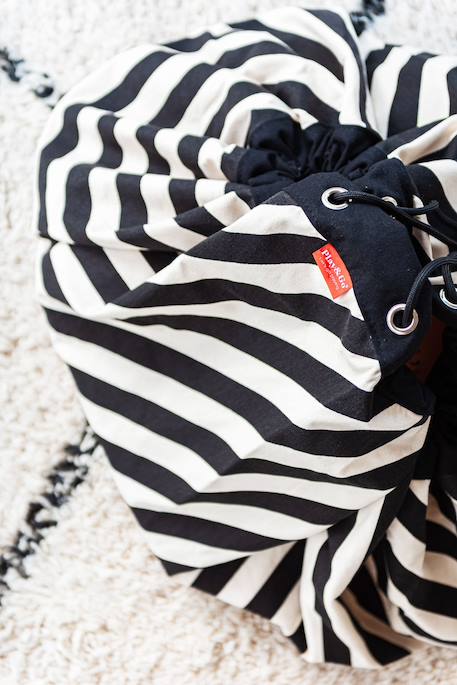 Tapis de jeu & sac à jouets-stripes black Natural & black 3 - vertbaudet enfant 