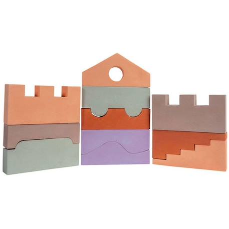 Bloc puzzle - earth Multi-coloured 1 - vertbaudet enfant 