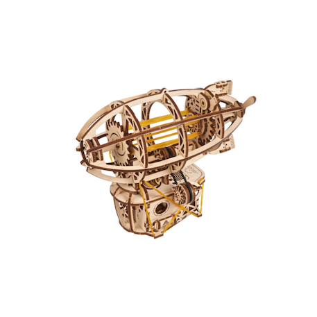Dirigeable Steampunk – Maquette en bois à assembler pour jeunes aventuriers Brown 1 - vertbaudet enfant 