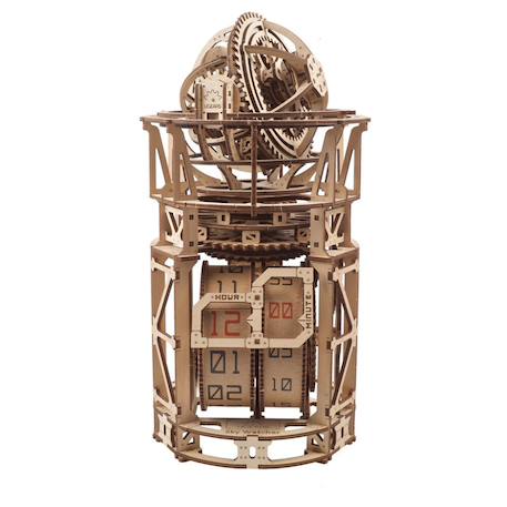 Horloge Skywatcher Tourbillon – Maquette mécanique en bois à construire, puzzle 3D fonctionnel Brown 4 - vertbaudet enfant 